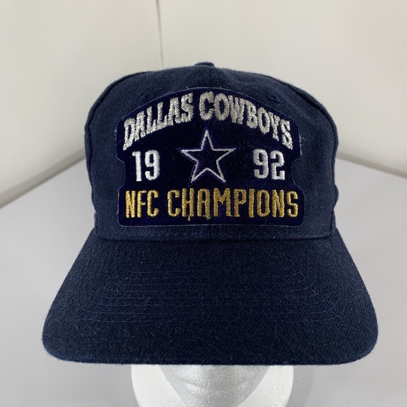 Universal Other - Vtg 1992 Dallas Cowboys NFL NFC Champions Snapback Hat Navy Embroidered Patch